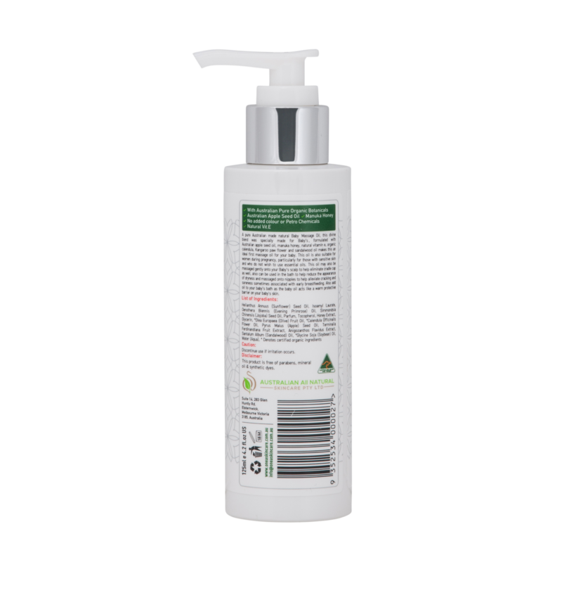 Baby Massage Oil - Organic Baby Skincare