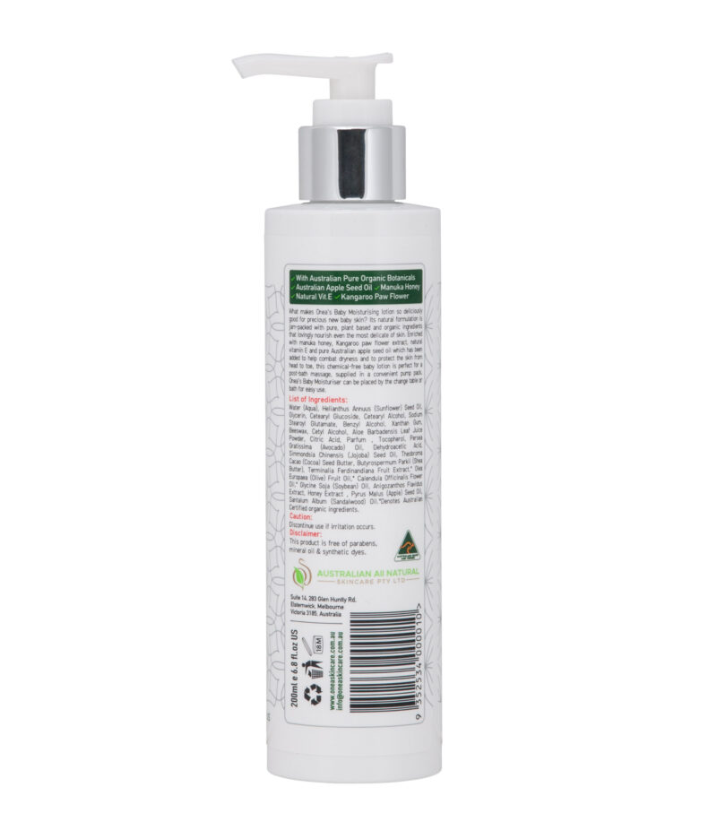 Bay Moisturiser - Organic Baby Skincare