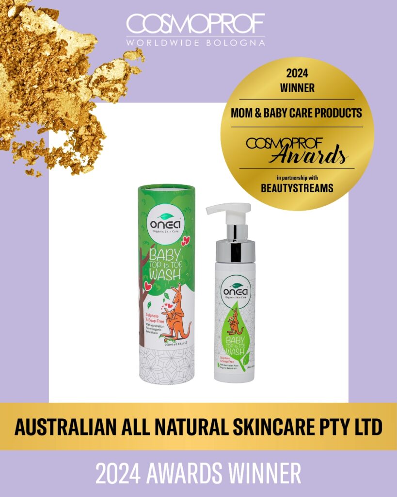 natural organic baby skincare products - onea - winner