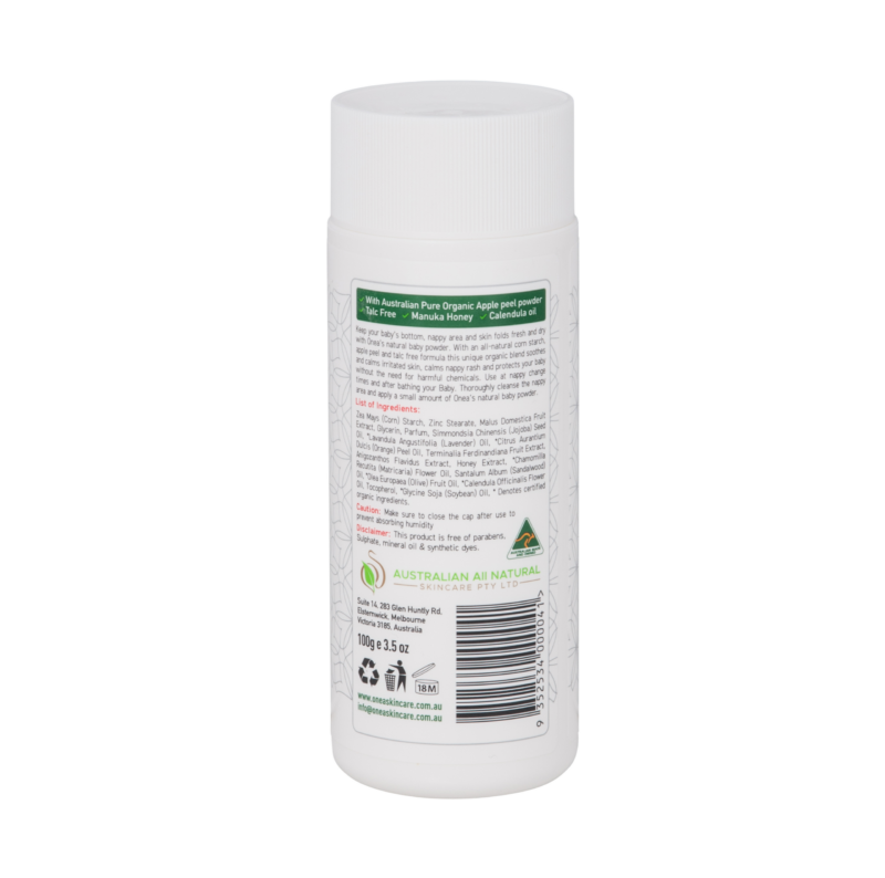 Natural Apple Baby Powder - Organic Baby Skincare